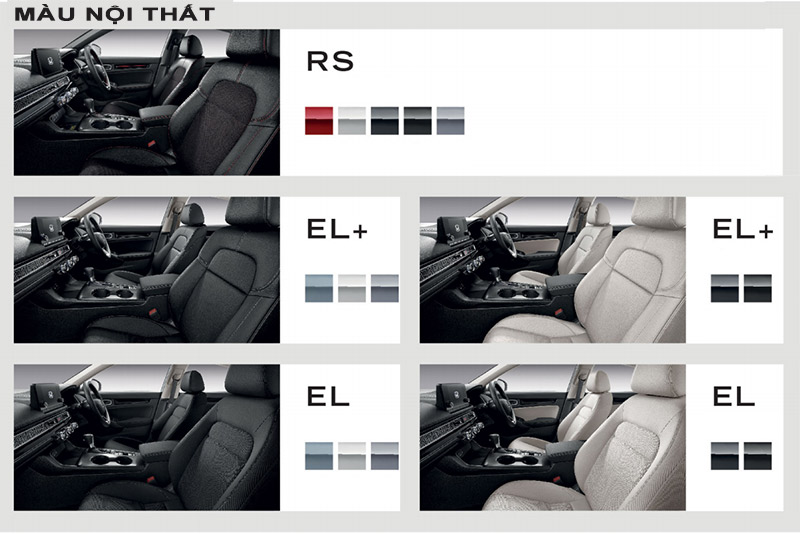 Khách hàng có thể lựa chọn màu nội thất cho xe Honda Civic 2022
