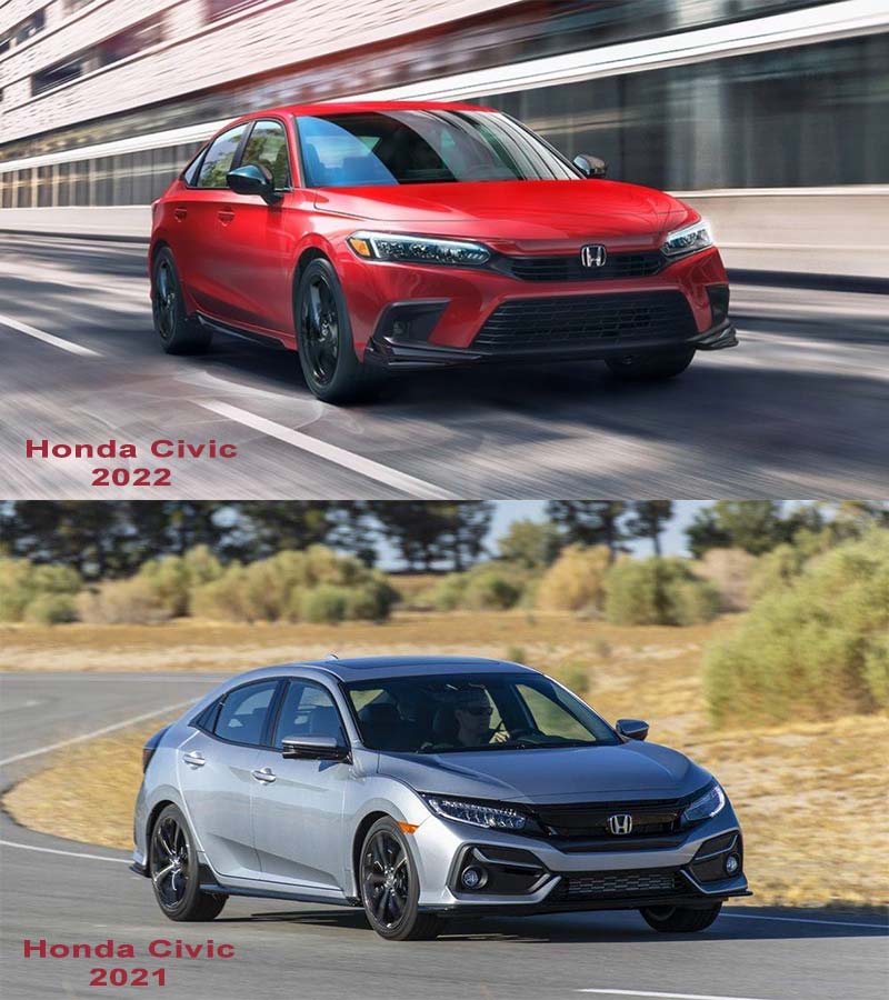 So sánh hai thế hệ Honda Civic liên tiếp nhau