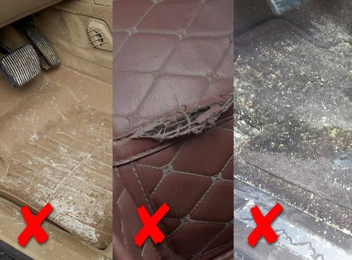 Việc sử dụng thảm dày khiến việc vệ sinh trở nên khó khăn hơn rất nhiều đồng thời cũng gây nên sự khó chịu cho người lái trong quá trình sử dụng