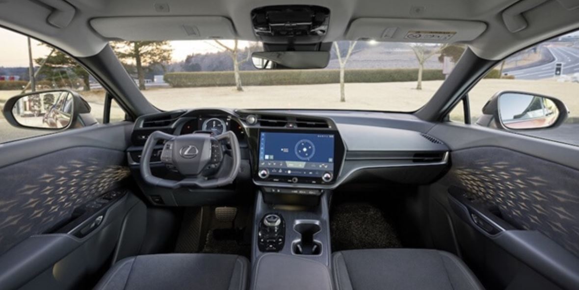 Khoang nội thất của Lexus RZ 450e được thiết kế theo xu hướng đơn giản