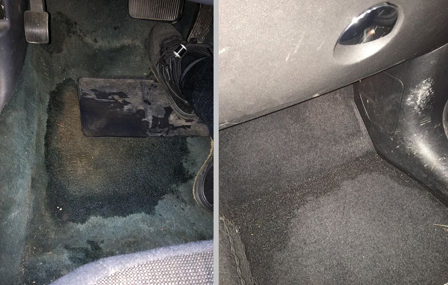 Thảm lót sàn xe Orlando bằng nỉ chống thấm kém, gây ẩm mốc và mục sàn
