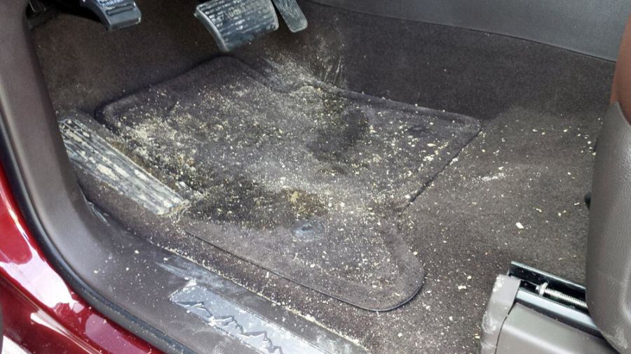 Thảm lót sàn ô tô Nissan Sunny bằng nỉ dễ bám bẩn, ẩm mốc và bốc mùi