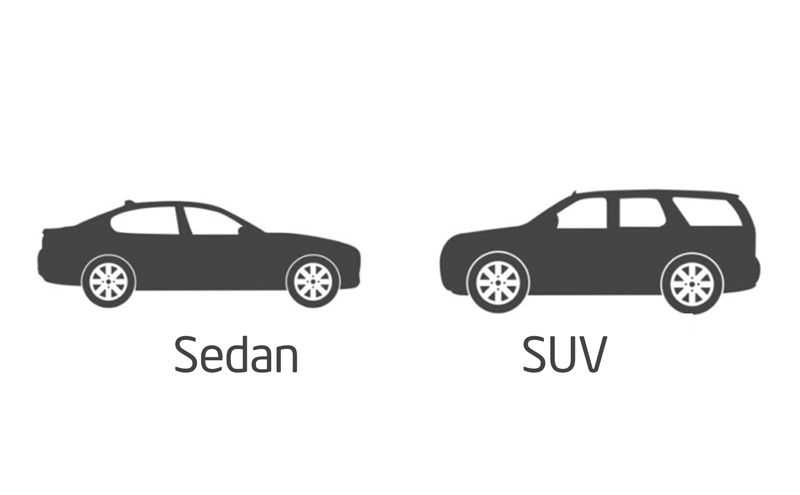 Sedan và SUV là hai loại xe phổ biến ở Việt Nam hiện nay